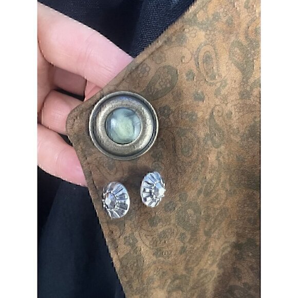 Vintage Herren German Jacket With Embroidered Pockets & Unique Buttons - Picture 5 of 13